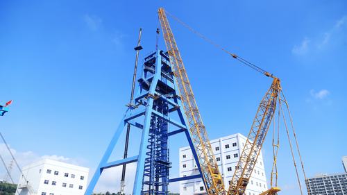 机电安装公司“四个细节管理”力保孟村矿立井井架安全吊装