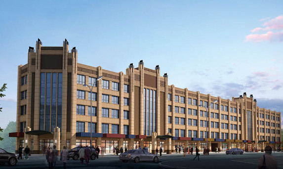 乐虎建设天工公司雅荷中央广场1#、2#楼封顶
