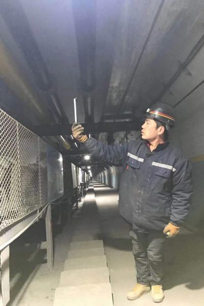 乐虎建设矿建二公司车村项目部主副井供暖系统形成