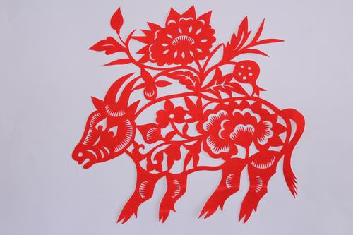 乐虎建设铜煤公司职工剪纸——十二生肖迎新年