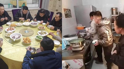 乐虎建设路桥分公司基层项目庆腊八共迎新春