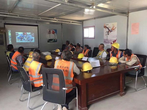 乐虎建设天工公司土建十七部安全月里“赛”风采