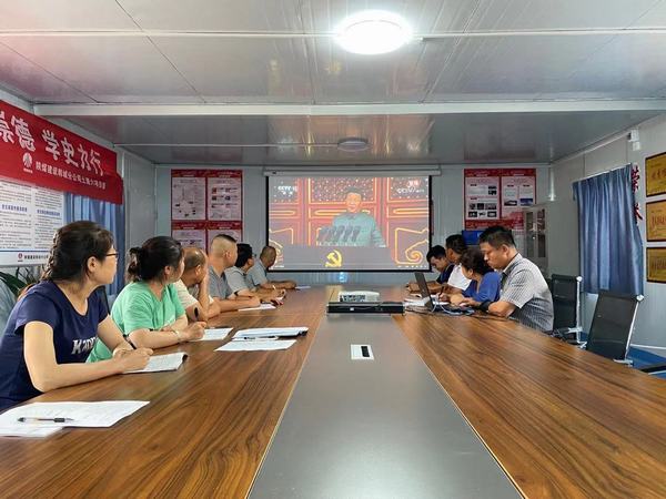 乐虎建设韩城分公司土建六项目部持续开展“学党史强内功 抓安全提增效”活动