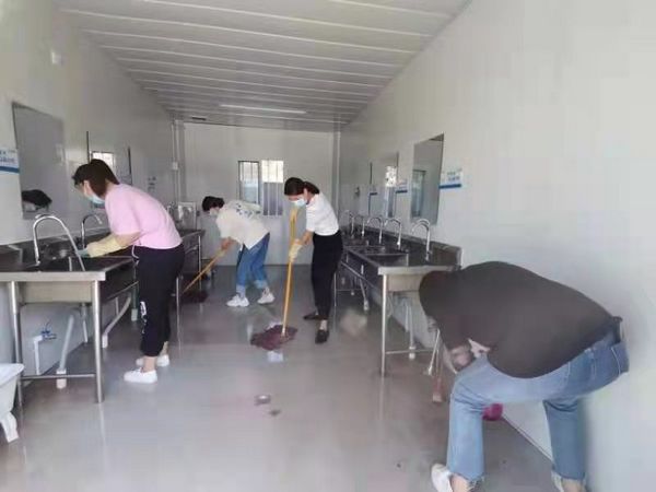 乐虎建设天工公司渭阳佳苑项目部义务劳动彰显女工风采