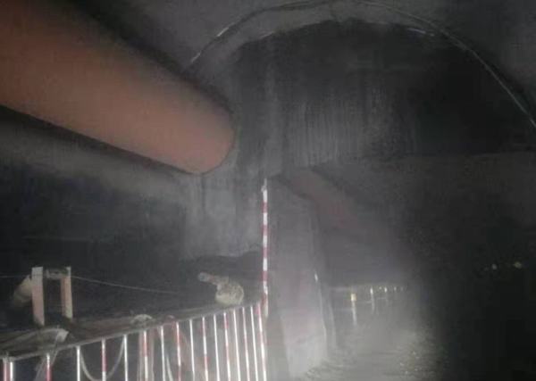 乐虎建设矿建二公司第二项目部自制粉尘处理装置改善井下施工环境