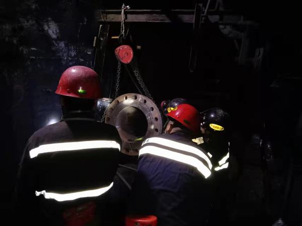 乐虎建设韩城分公司安装四项目部：井下600米的新春坚守