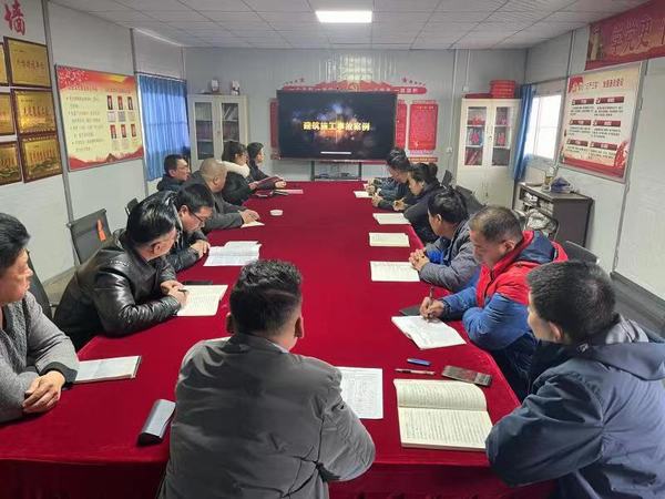 乐虎建设韩城分公司土建十二项目部奋力冲刺首季“开门红”