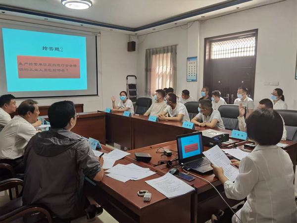 乐虎建设设备租赁中心举办安全生产普法知识竞赛