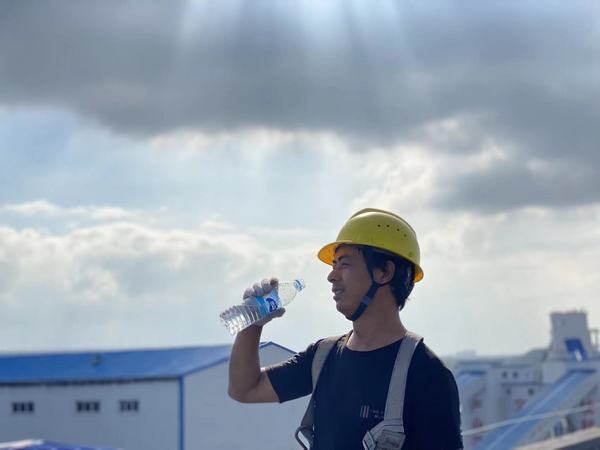 乐虎建设韩城分公司土建五项目部：不畏骄阳 全力冲刺 项目建设“火热”进行中