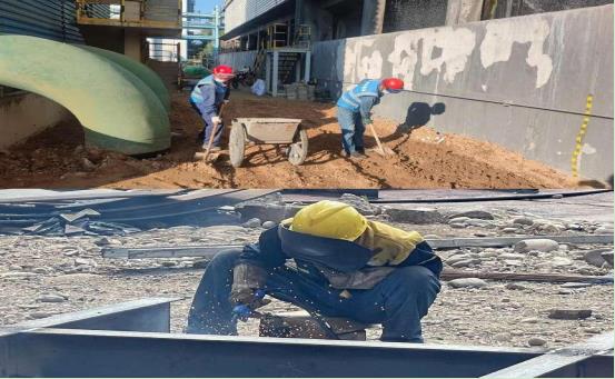 乐虎建设绿宇公司：“中秋”佳节我在岗  安全生产“不打烊”