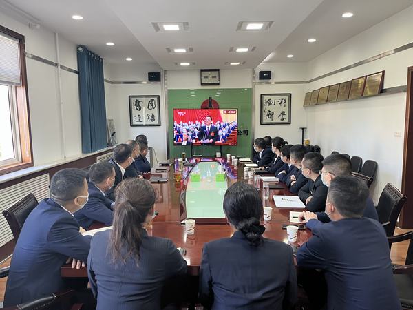 乐虎建设各单位积极组织观看中国共产党第二十次全国代表大会