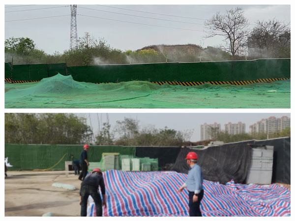 乐虎建设韩城分公司土一项目部问诊“扬尘治理” 现场“把脉开方”
