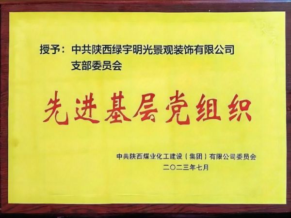 乐虎建设绿宇公司党支部： 获乐虎集团 “先进基层党组织”荣誉称号