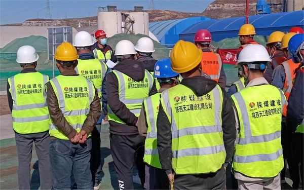 乐虎建设天工公司土建四部：“安全党课”做引领  “安全承诺”最强音