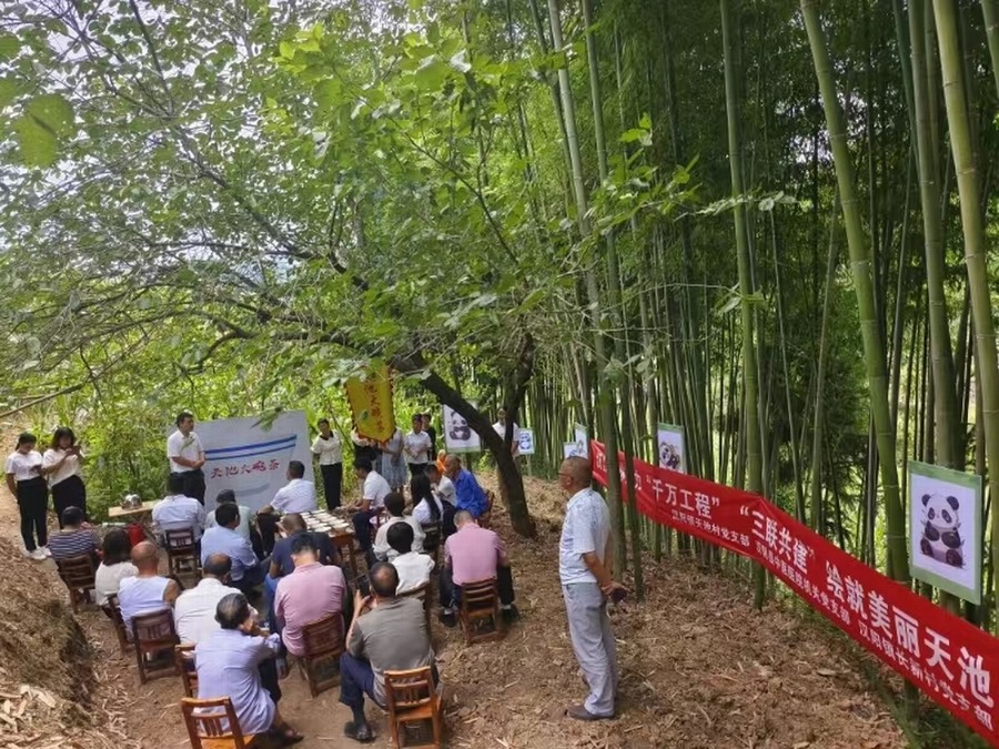 乐虎建设定点帮扶村：汉江竹林“聚红心” 迎接七一“四重奏”