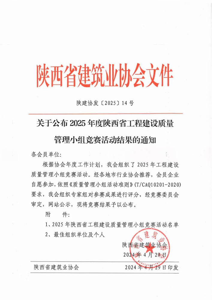 乐虎建设铜煤公司QC成果再添新奖