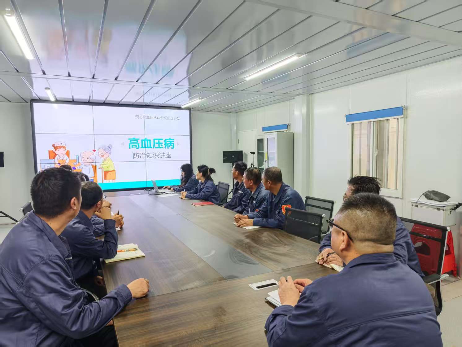 乐虎建设韩城分公司土建四项目部同筑健康防线，共守职工美好明天