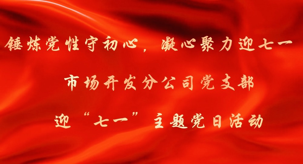 乐虎建设市场开发分公司：锤炼党性守初心 凝心聚力迎七一