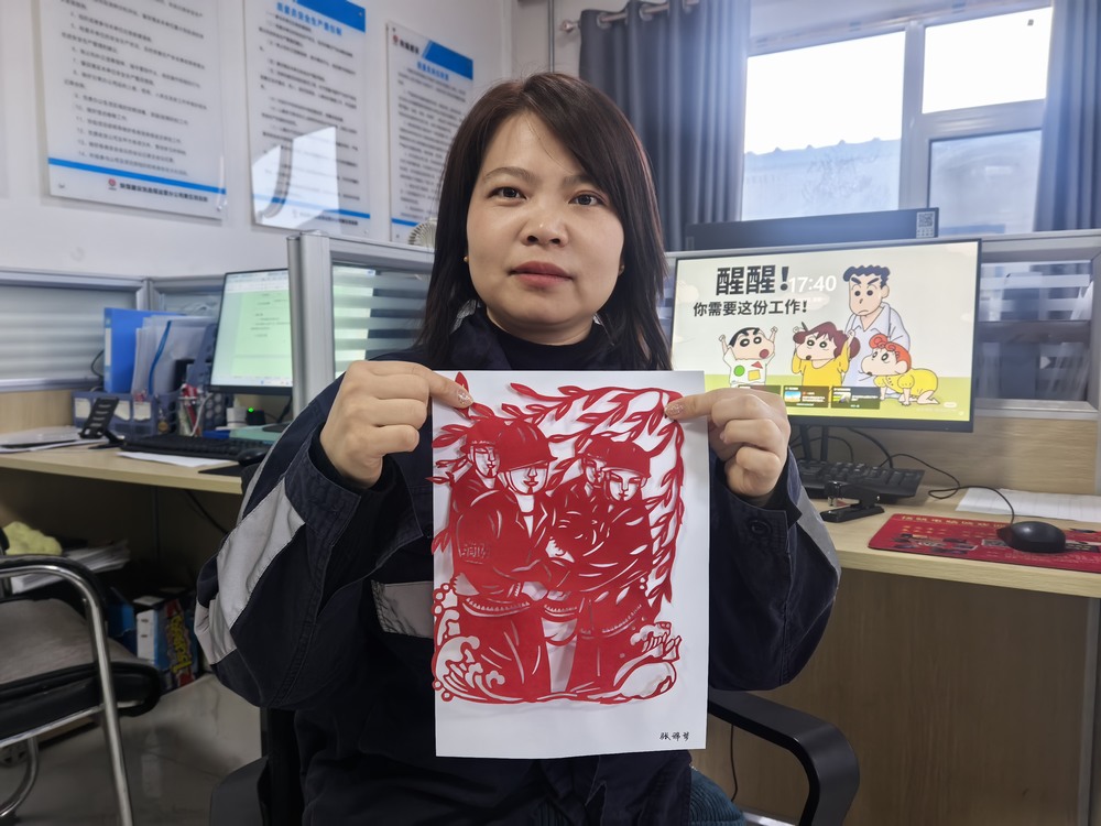 乐虎建设洗选煤运营公司第五项目部:当非遗剪纸遇安全生产